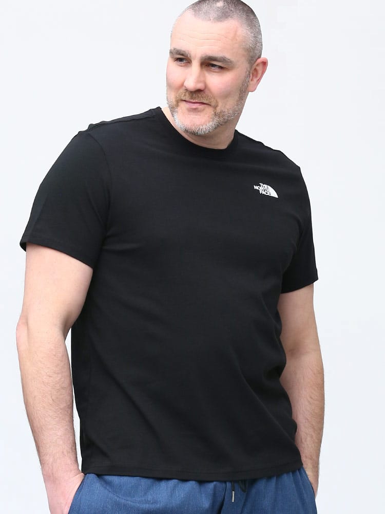 大きいサイズ メンズ THE NORTH FACE (ザ ノースフェイス) バックプリント クルーネック 半袖 Tシャツ S/S Redbox Tee-Eu