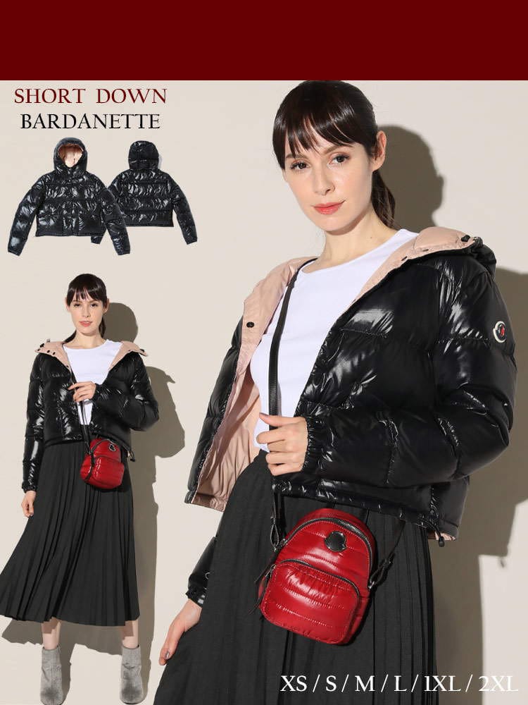 MONCLER (モンクレール) ナイロン ボタン ショート ダウンジャケット BARDANETTE MCLBARDANETTE1 レディース