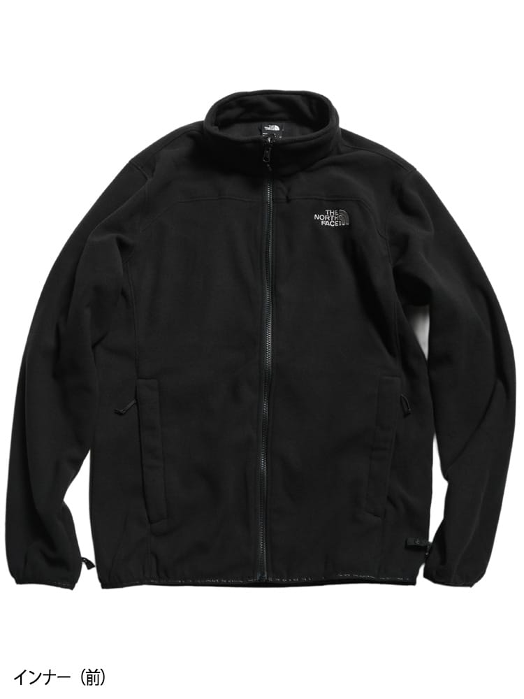 ザ ノースフェイス THE NORTH FACE 3WAY ロゴ刺繍 フリースライナー付 