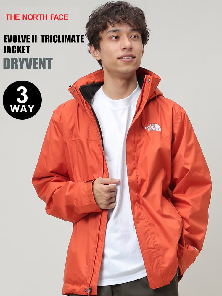 ザ ノースフェイス THE NORTH FACE 3WAY ロゴ刺繍 フリースライナー付 