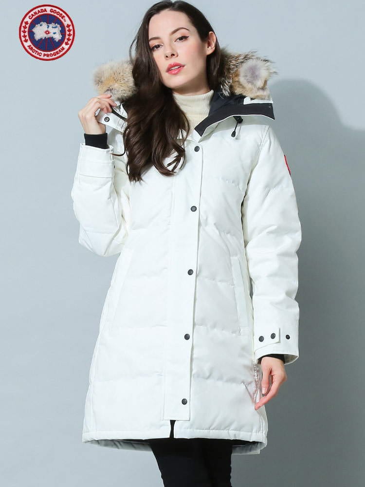 CANADA GOOSE (カナダグース) ファーフード フルジップ ダウンジャケット Shelburne Parka CGL3802L ブランド