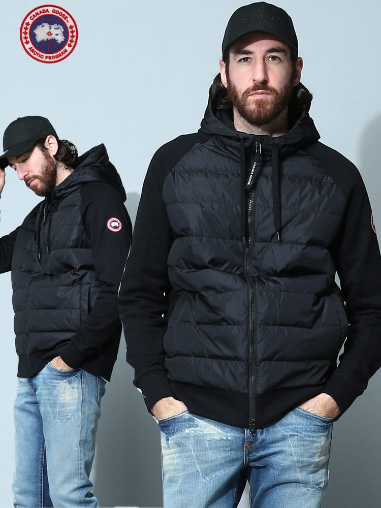 カナダグース メンズ ダウン CANADA GOOSE ブランド アウター パーカー ブルゾン フロントダウン フルジップ スウェット HYBRIDGE HURON CG6843M