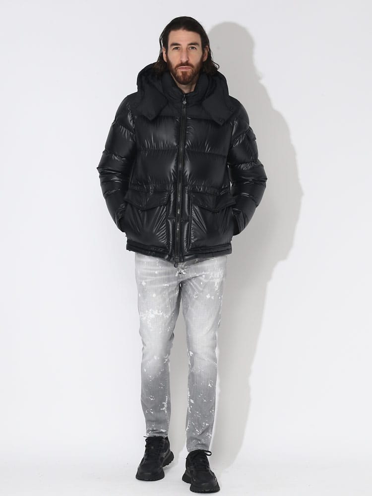 MONCLER (モンクレール) フード取り外し フルジップ ダウンジャケット 