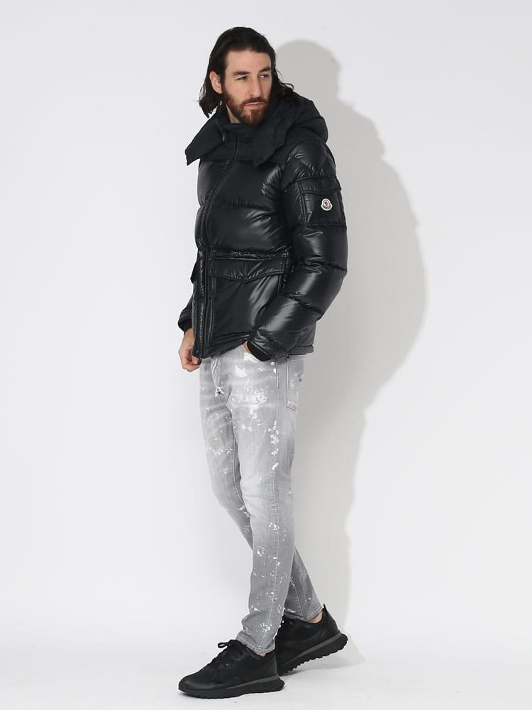 MONCLER (モンクレール) フード取り外し フルジップ ダウンジャケット 