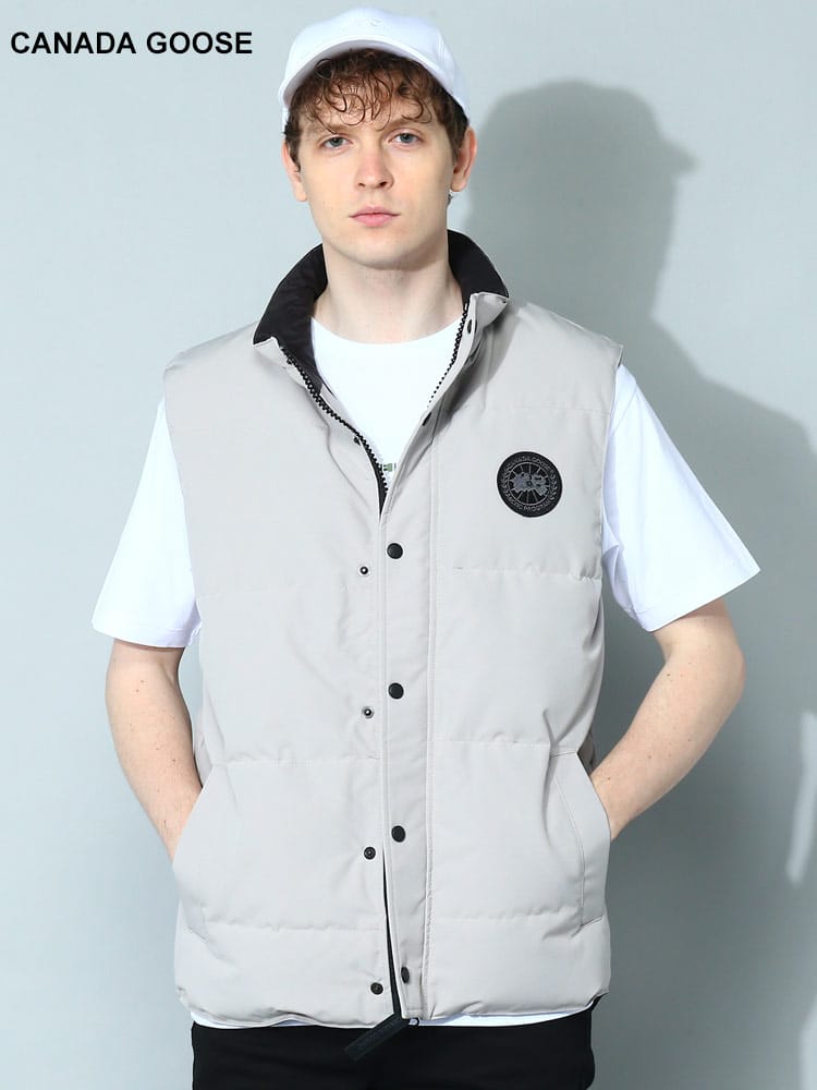 CANADA GOOSE (カナダグース) ロゴワッペン フルジップ ダウンベスト GARSON VEST CG4151MB