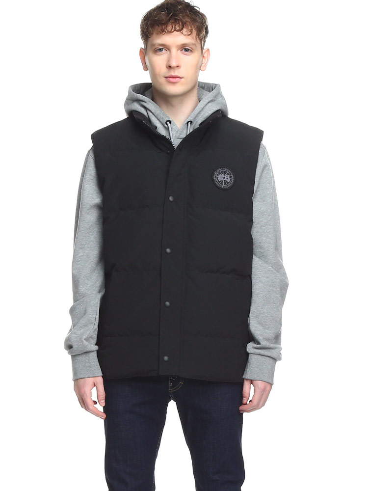 CANADA GOOSE カナダグース メンズ ダウンベスト GARSON VEST ガーソン ワッペン フルジップ ブ【サカゼン公式通販】