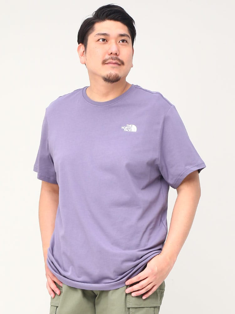 大きいサイズ メンズ THE NORTH FACE (ザ ノースフェイス) バックBOXロゴ クルーネック 半袖 Tシャツ Redbox Tee-Eu