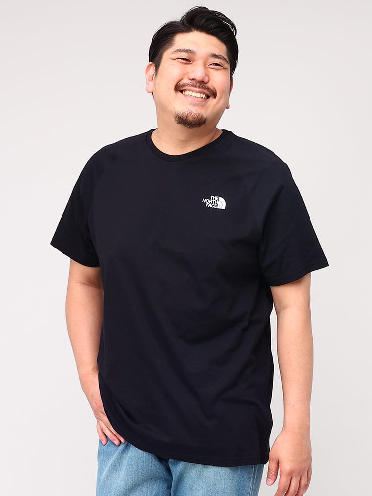 大きいサイズ メンズ THE NORTH FACE (ザ ノースフェイス) バックプリント クルーネック 半袖 Tシャツ NORTH FACES TEE-EU