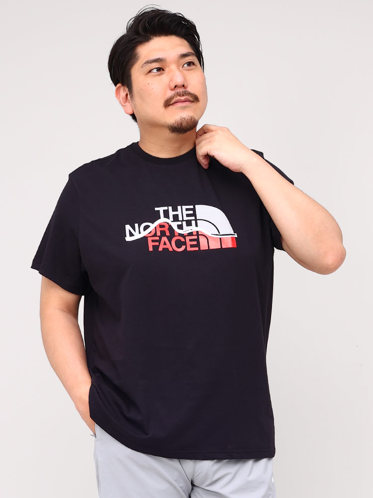 大きいサイズ メンズ THE NORTH FACE (ザ ノースフェイス) フロントロゴ クルーネック 半袖 Tシャツ |  大きいサイズの服【サカゼン公式通販】