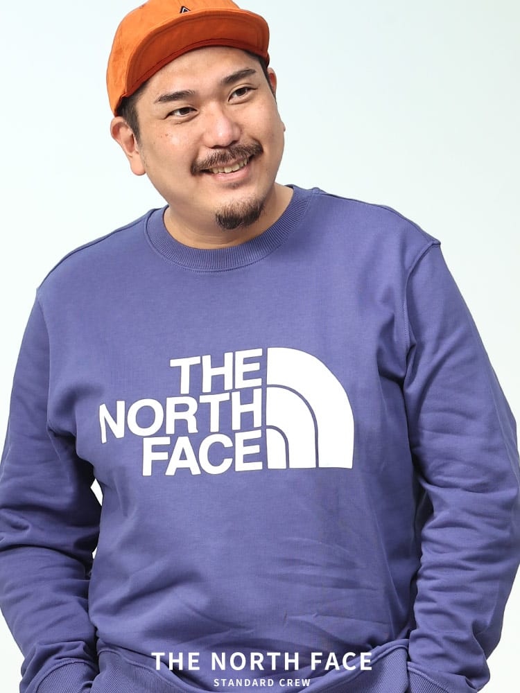 裏起毛 ロゴプリント クルーネック トレーナー STANDARD CREW (THE NORTH FACE) ザ ノースフェイス 大きいサイズ メンズ