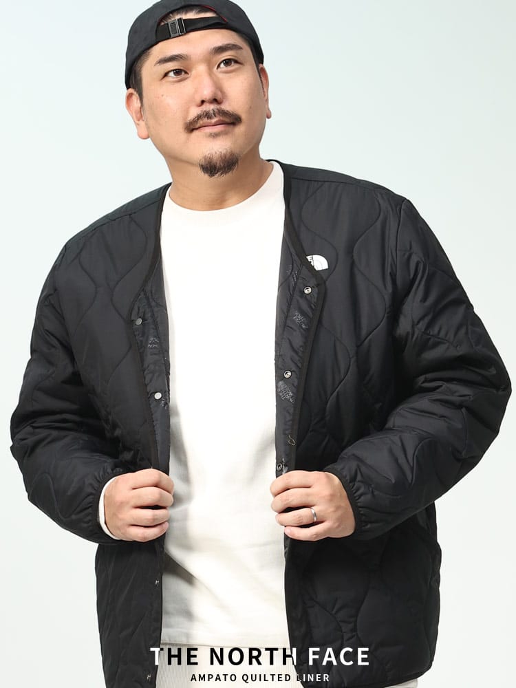 キルティング ノーカラー ジャケット AMPATO QUILTED LINER (THE NORTH  