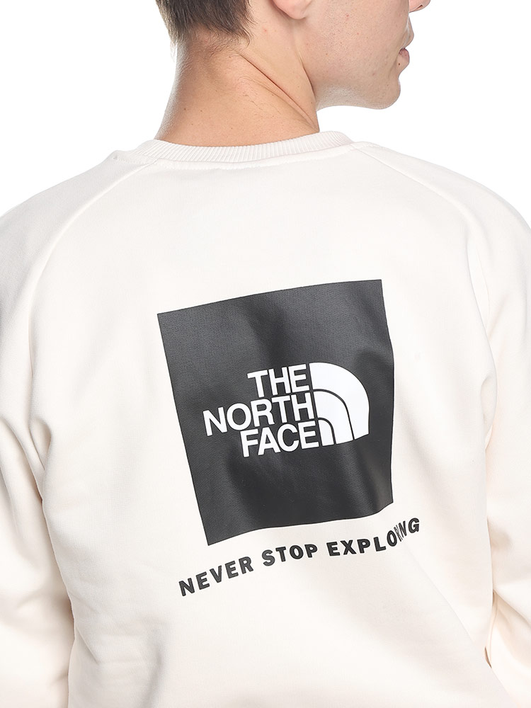 THE NORTH FACE (ザ ノースフェイス) 裏起毛 バックロゴ クルーネック トレーナー Raglan REDBOX CREW トップス スウェット 新品 ライラック メンズ 綿100% S