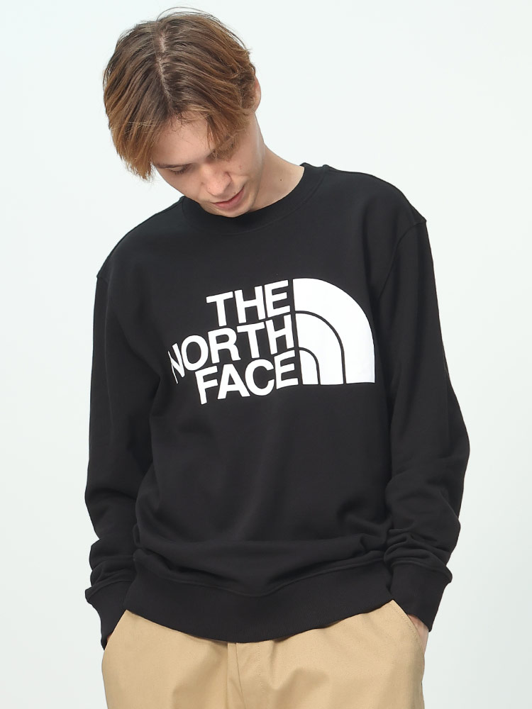 THE NORTH FACE (ザ ノースフェイス) 裏起毛 ロゴプリント クルーネック トレーナー STANDARD CREW