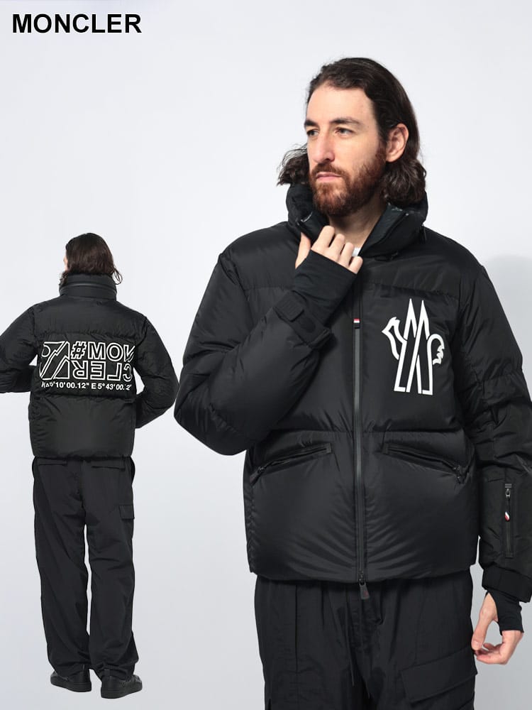 MONCLER (モンクレール) BIGロゴ フード収納 フルジップ VERDONS 
