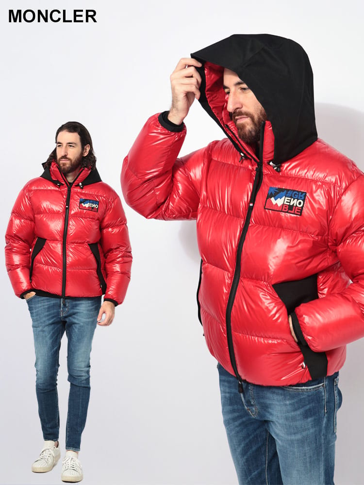 MONCLER (モンクレール) ワッペン フルジップ MARCASSIN ダウン 