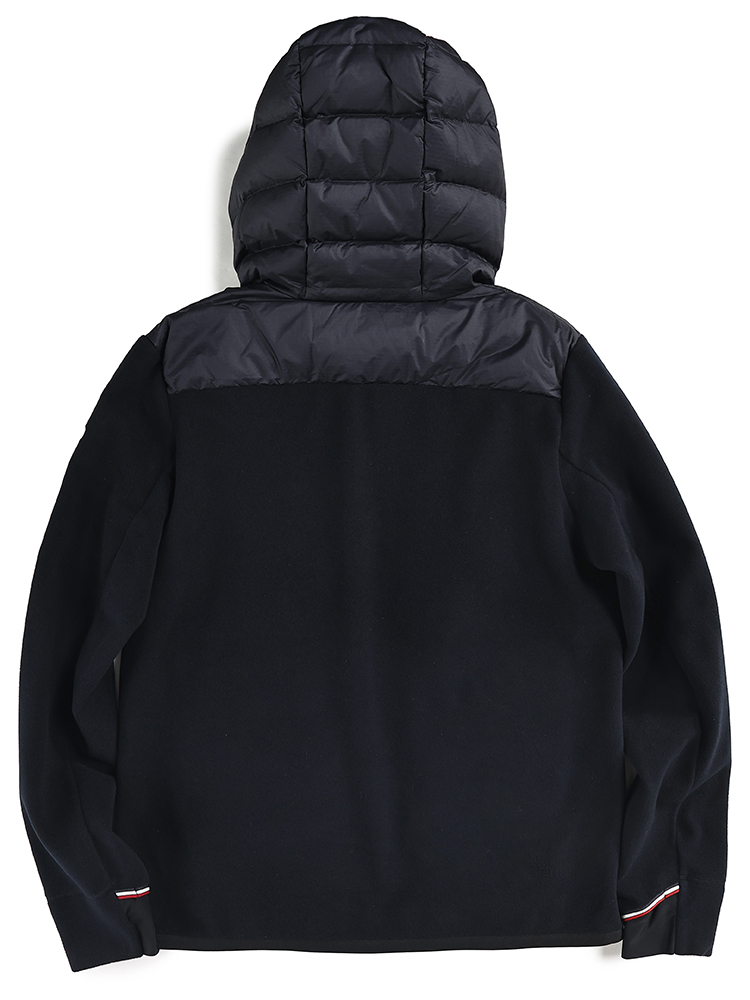 MONCLER (モンクレール) 胸BIGロゴ フロントダウン フリース ジャケット MCGN8G000358009 ブ【サカゼン公式通販】