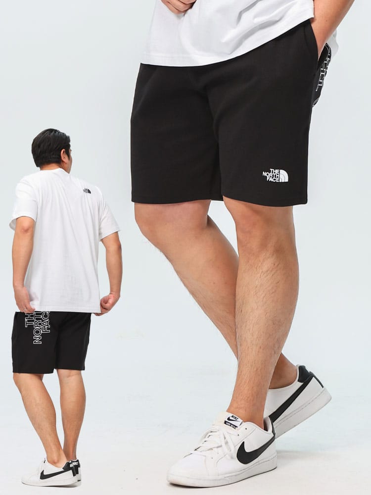 ショートパンツ バックロゴプリント ウエストコード  ボトムス ハーフパンツ ショーツ スポーツ 大きいサイズ メンズ
