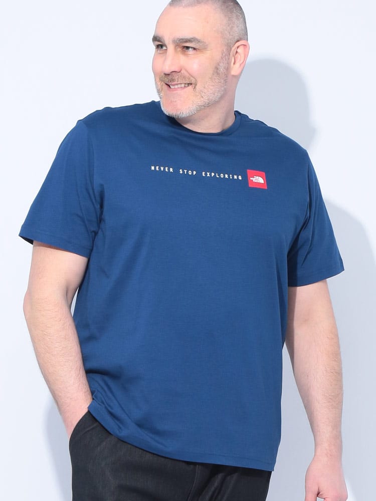 半袖Tシャツ ロゴ バックプリント クルーネック トップス 大きいサイズ メンズ