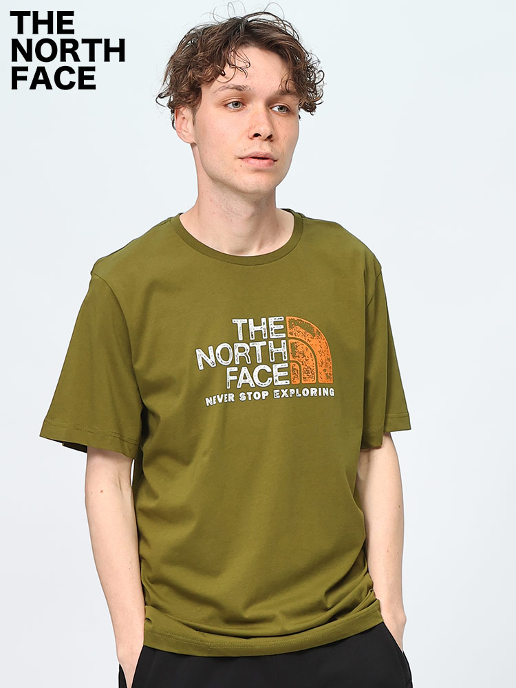 THE NORTH FACE (ザ ノースフェイス) ハーフドームロゴ クルーネック 半袖 Tシャツ M S/S RUST 2 TEE
