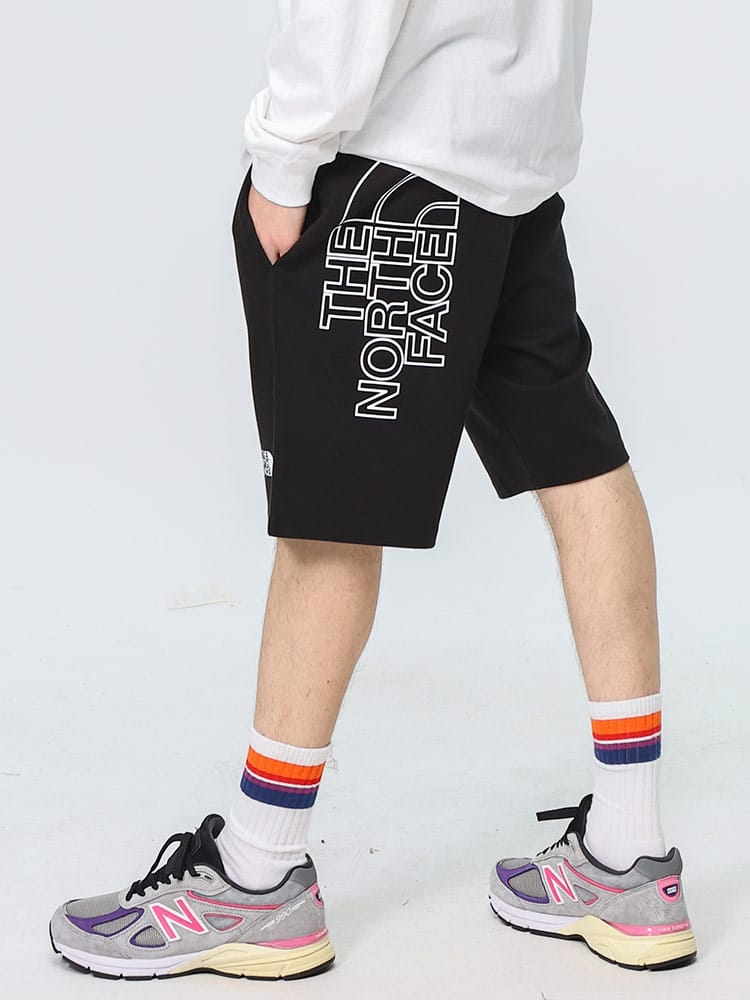 THE NORTH FACE (ザ ノースフェイス) BIGロゴ バックプリント ウエストコード ショートパンツ GRAPHIC SHORT LIGHT EU