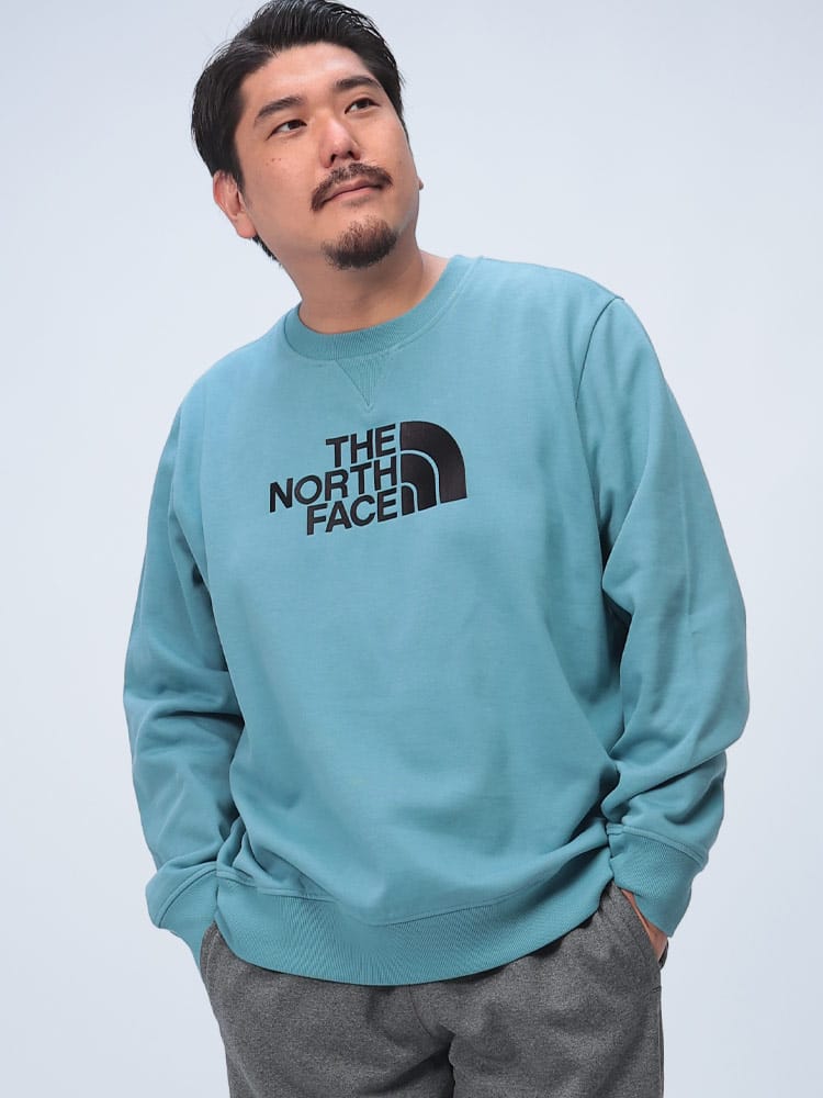 トレーナー スウェット 裏起毛 ドームロゴ刺繍 クルーネック DREW PEAK CREW トップス プルオーバー 起毛 大きいサイズ メンズ