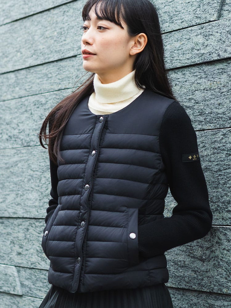 TATRAS (タトラス) ニットスリーブ フルボタン ライトダウンジャケット NILS TRLNILS5 レディース