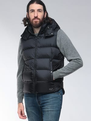 TATRAS (タトラス) フード着脱 フルジップ ダウンベスト TRPOSEIDONE5 メンズ