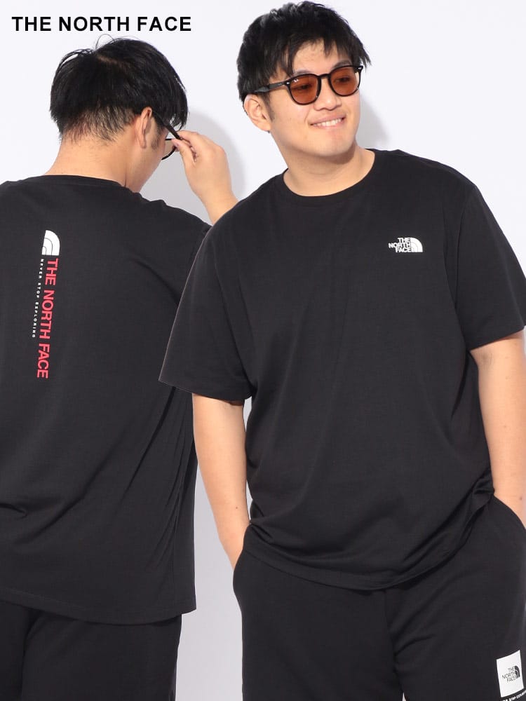 Tシャツ 半袖 VERTICA メンズ 大きいサイズ 縦型バックプリント ロゴ クルーネック カットソー プリントT シンプル アウトドア