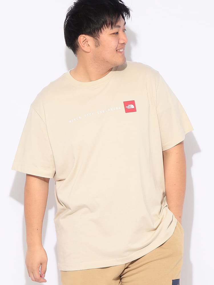 Tシャツ 半袖 NEVER STOP EXPLORING メンズ 大きいサイズ ネバーストップ エクスプローリング クルーネック カットソー プリントT シンプル アウトドア