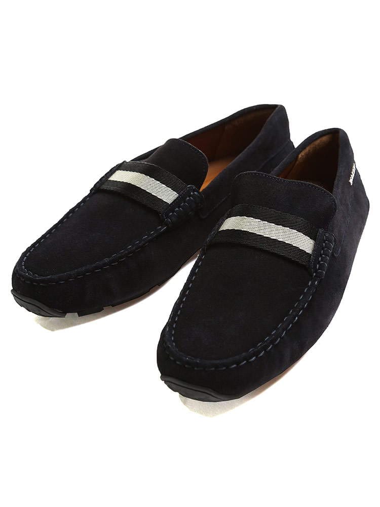 BALLY (バリー) スエード ライン ドライビングシューズ BY6206908
