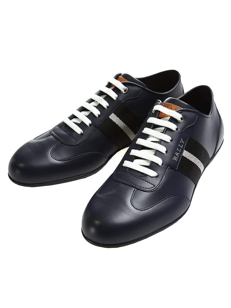 BALLY (バリー) レザー ライン ローカットスニーカー BY6223134