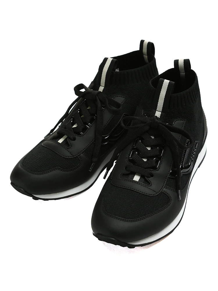 BALLY (バリー) ニット 異素材 ハイカットスニーカー BY6228451