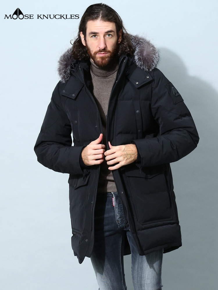 ムースナックルズ メンズ ダウン MOOSE KNUCKLES ブランド ダウンジャケット アウター ブルゾン ファーフード BIG RIDGE スリムフィット MNM39MP210
