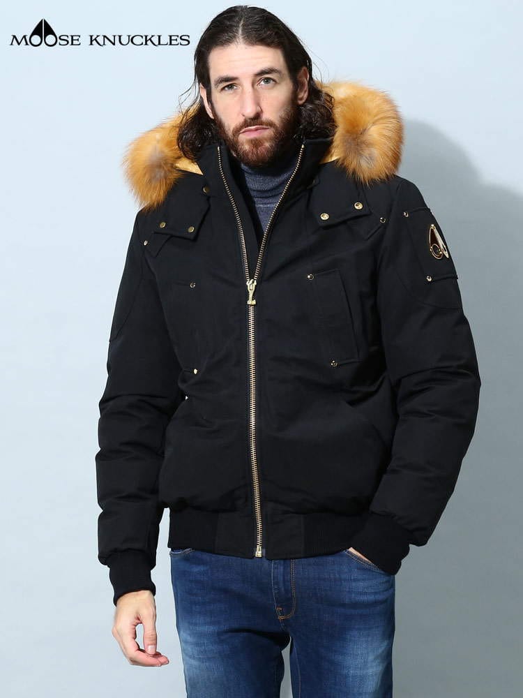 ムースナックルズ メンズ ダウン MOOSE KNUCKLES ブランド ダウンジャケット アウター ブルゾン ファーフード ロゴ LITTLE RAPIDS MNM39MB000G