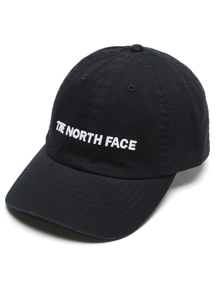 THE NORTH FACE (ザ ノースフェイス) コットン ロゴ刺繍 ベースボールキャップ HORIZONTAL EMBRO BALLCAP