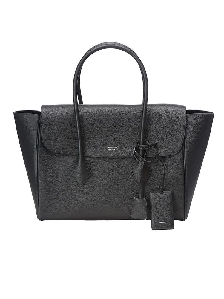 Salvatore Ferragamo (サルヴァトーレフェラガモ) ロゴ フラップ トートバッグ メンズ