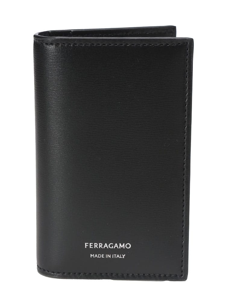 Salvatore Ferragamo (サルヴァトーレフェラガモ) ロゴ レザー カードケース メンズ