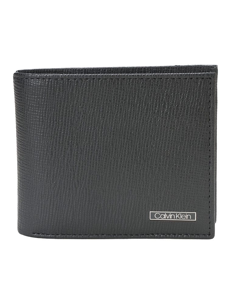 Calvin Klein (カルバンクライン) レザー ミニロゴ 二つ折り財布 SAFFIANO　 CK31CK130009 メンズ