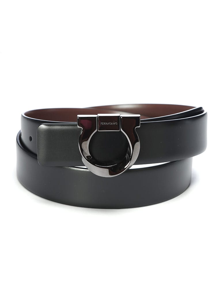 Salvatore Ferragamo (サルヴァトーレフェラガモ) リバーシブル ガンチーニバックル ベルト FG670311770934 メンズ