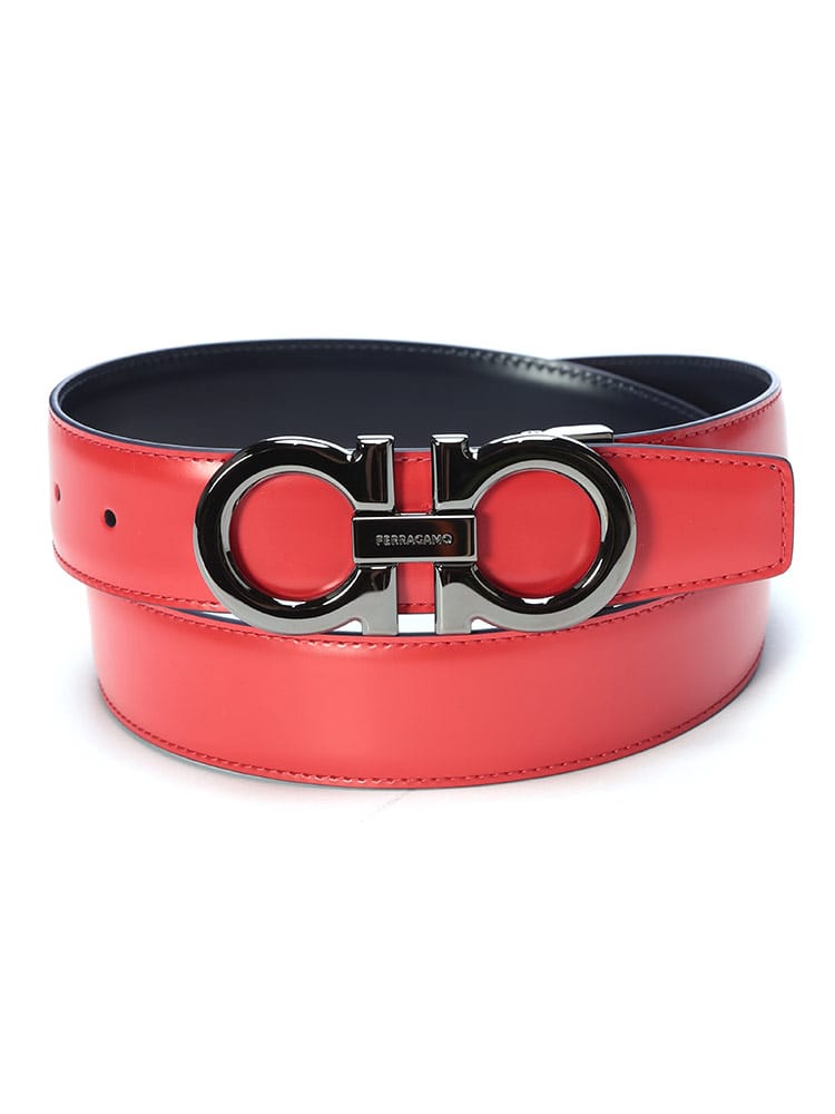 Salvatore Ferragamo (サルヴァトーレフェラガモ) リバーシブル ガンチーニバックル ベルト FG679710771978 メンズ