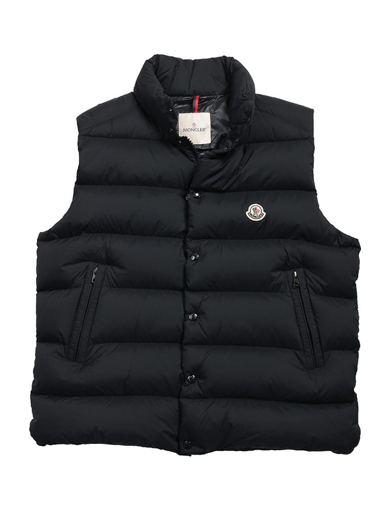 MONCLER (モンクレール) ロゴ マット フルジップ ダウンベスト TIBB 