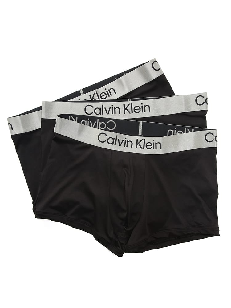 Calvin Klein (カルバンクライン) メンズ ボクサーパンツ ストレッチ 前閉じ パンツ 3枚セット REFINED MICRO CKNB4269