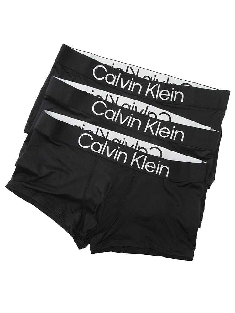 Calvin Klein (カルバンクライン) メンズ ボクサーパンツ ストレッチ 前閉じ パンツ 3枚セット LOW RISE TRUNK CKNP2607O