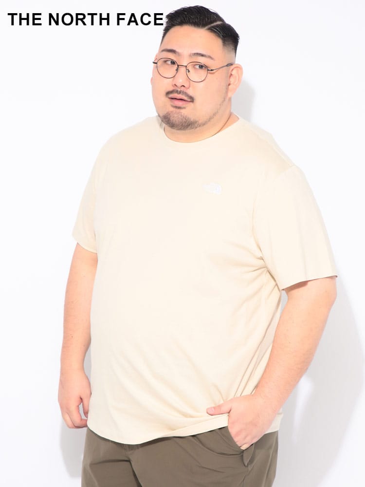 Tシャツ 半袖 メンズ 大きいサイズ 胸ロゴ クルーネック カットソー トップス コットン シンプル 刺繍 春 夏