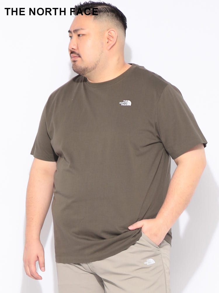 Tシャツ 半袖 メンズ 大きいサイズ 胸ロゴ クルーネック カットソー トップス コットン シンプル 刺繍 春 夏