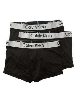 Calvin Klein (カルバンクライン) メンズ ボクサーパンツ REFINED MICRO ウエストロゴ ストレッチ ドライ 3PACK トランクス CKNB4269UB1 CKNB4269UB1