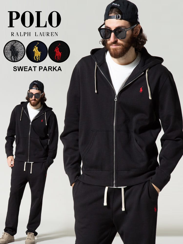 POLO RALPH LAUREN (ポロラルフローレン) 裏起毛 ワンポイント フルジップ パーカー RL710848546 ブランド メンズ スウェット