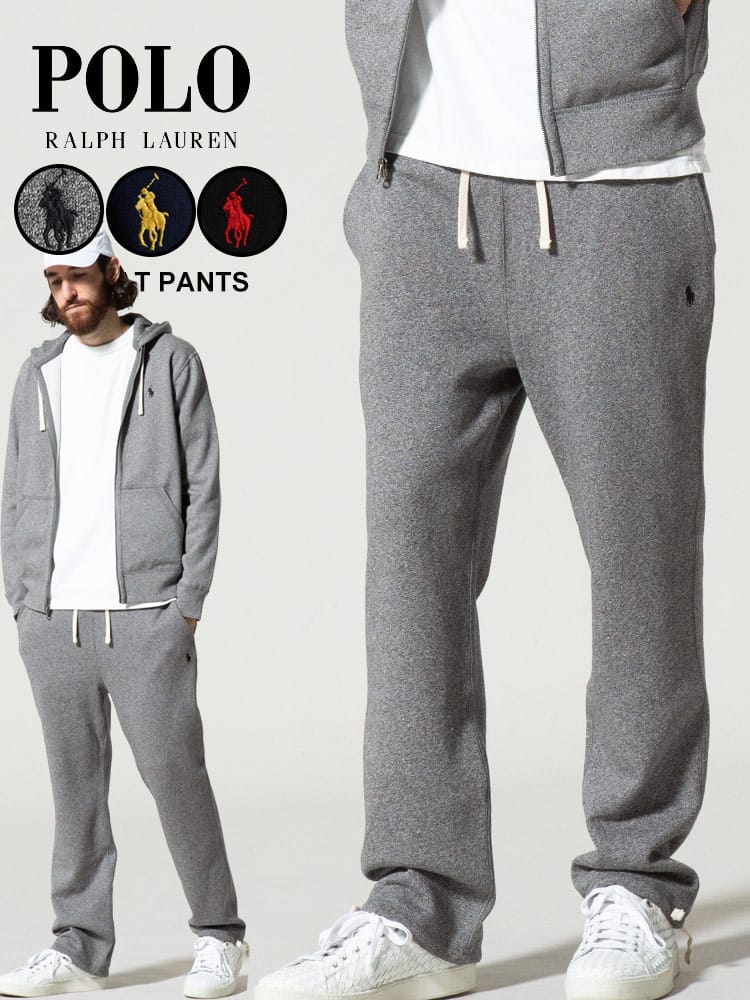 POLO RALPH LAUREN (ポロラルフローレン) 裏起毛 ワンポイント スウェット ロングパンツ RL710548562 ブランド