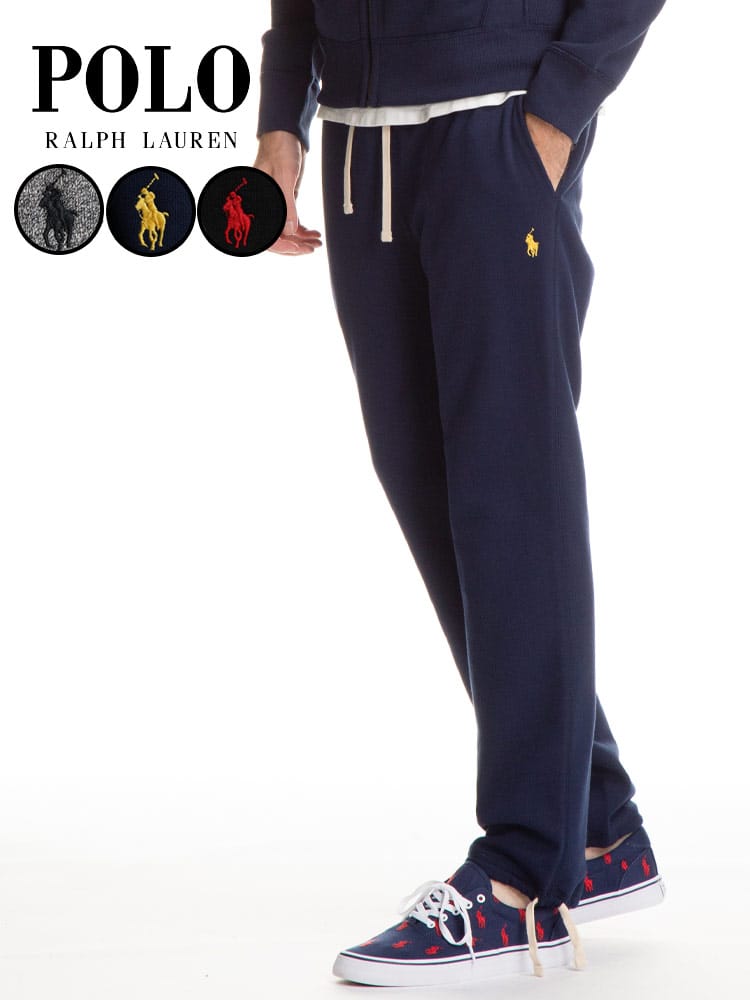 POLO RALPH LAUREN (ポロラルフローレン) 裏起毛 ワンポイント スウェット ロングパンツ RL710548562 ブランド