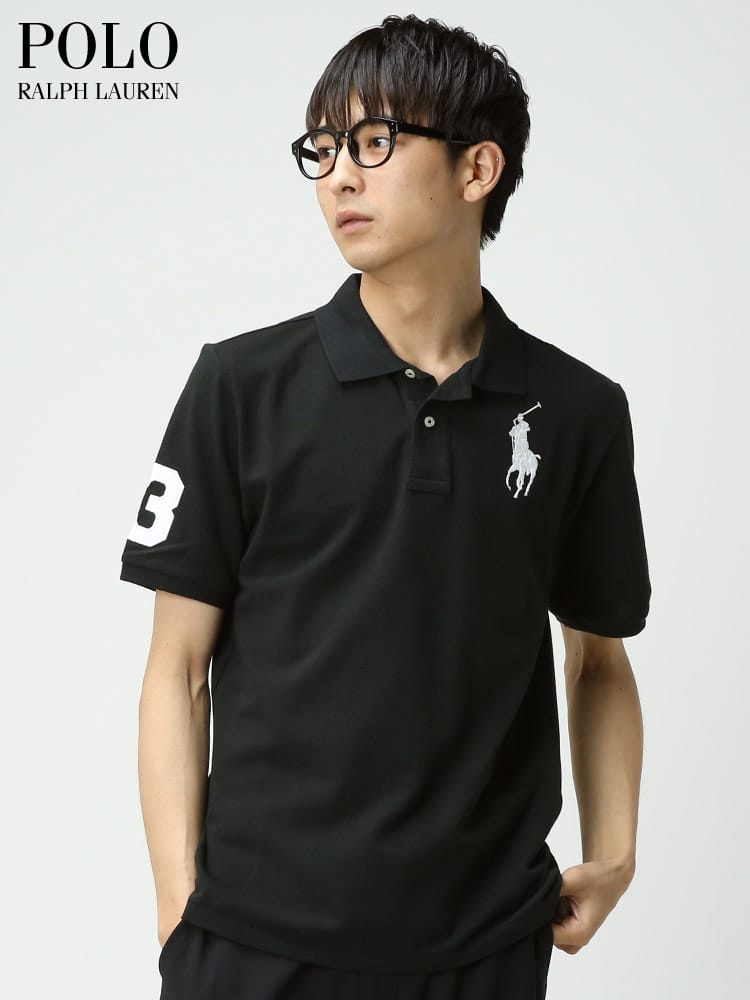 POLO RALPH LAUREN (ポロ ラルフローレン) 鹿の子 BIGポニー 刺繍 半袖 ポロシャツ